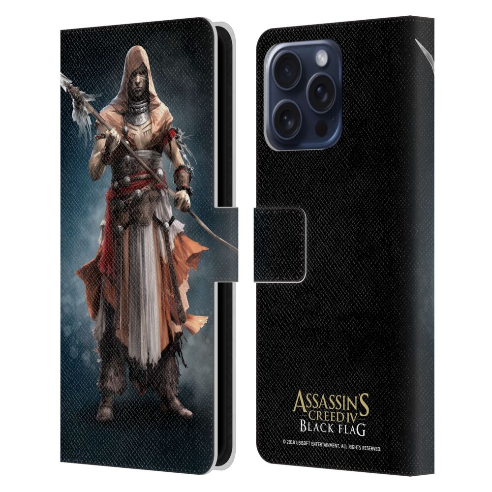 ASSASSINS CREED アサシンクリード - Black Flag Characters / Ah Tabai レザー手帳型 / Apple iPhoneケース - PGS
